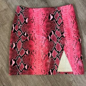 Akira Snakeprint Skirt